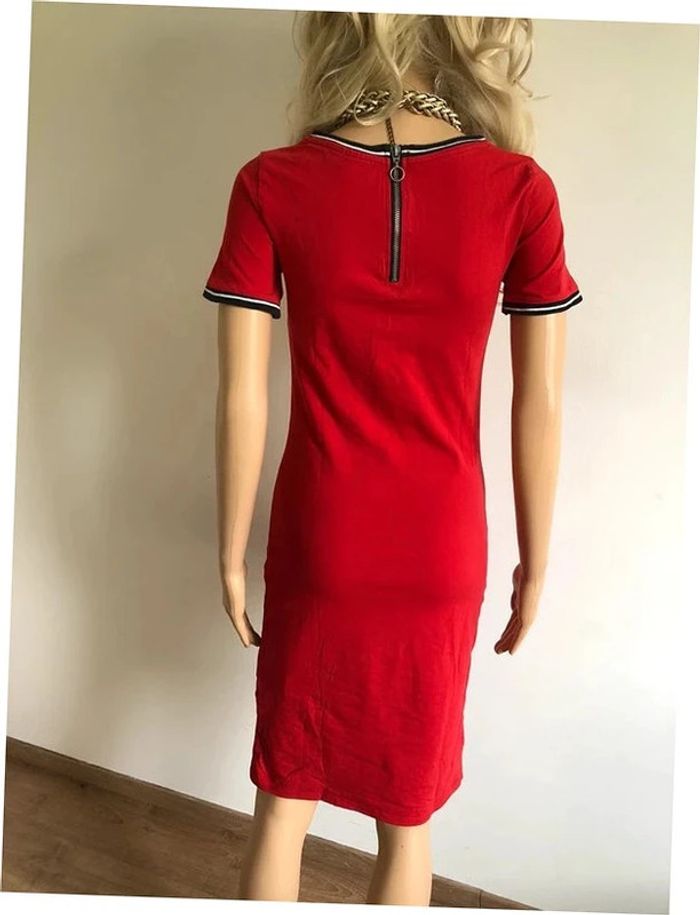 Robe rouge à manches courtes JBC taille XS bon état - photo numéro 7