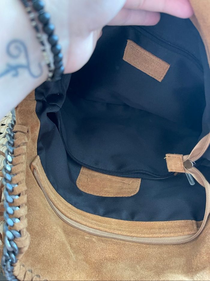 Sac à main à frange en cuir vegan - photo numéro 6