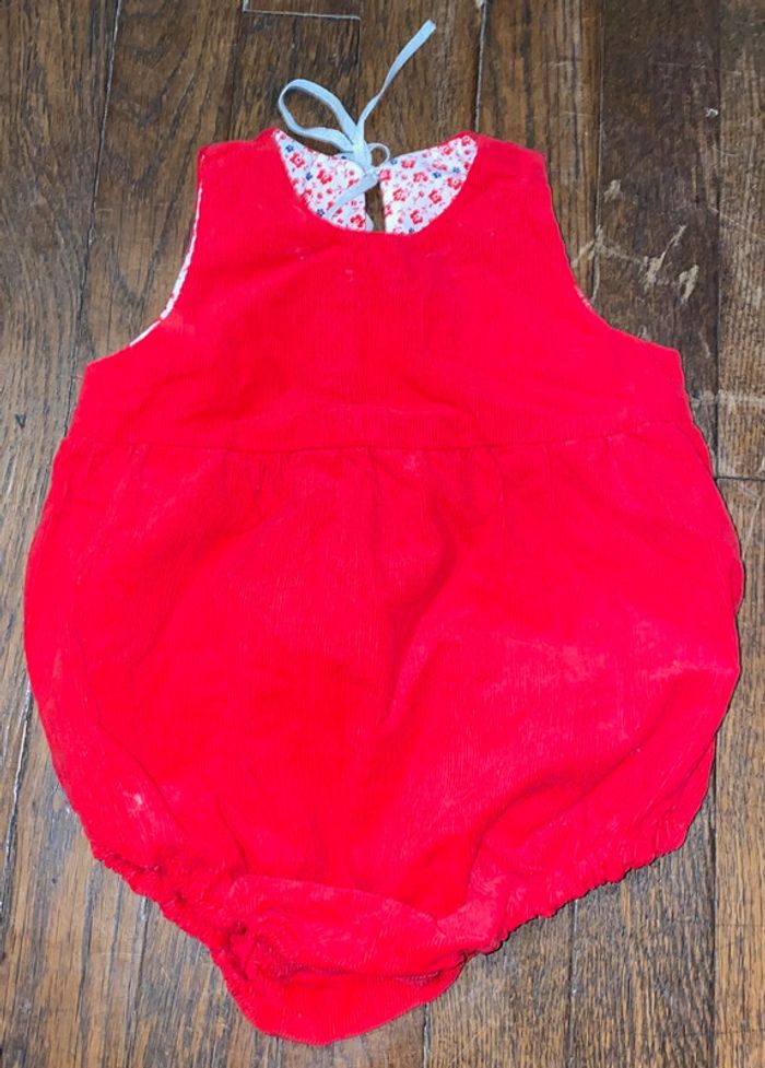 barboteuse velour Pola 3 mois