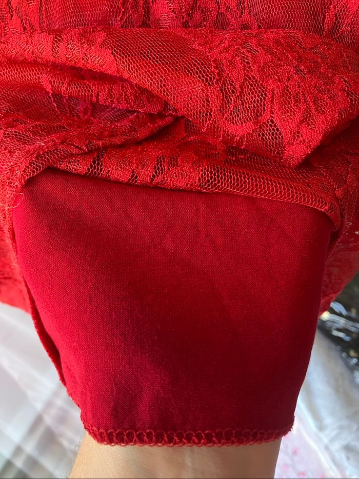 Robe rouge d’été ajourée T. 38-40 ♥️ - photo numéro 7