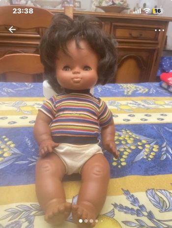 Poupée  africaine vintage 1970