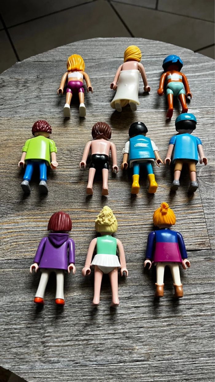 Playmobil lot 10 personnages - photo numéro 2