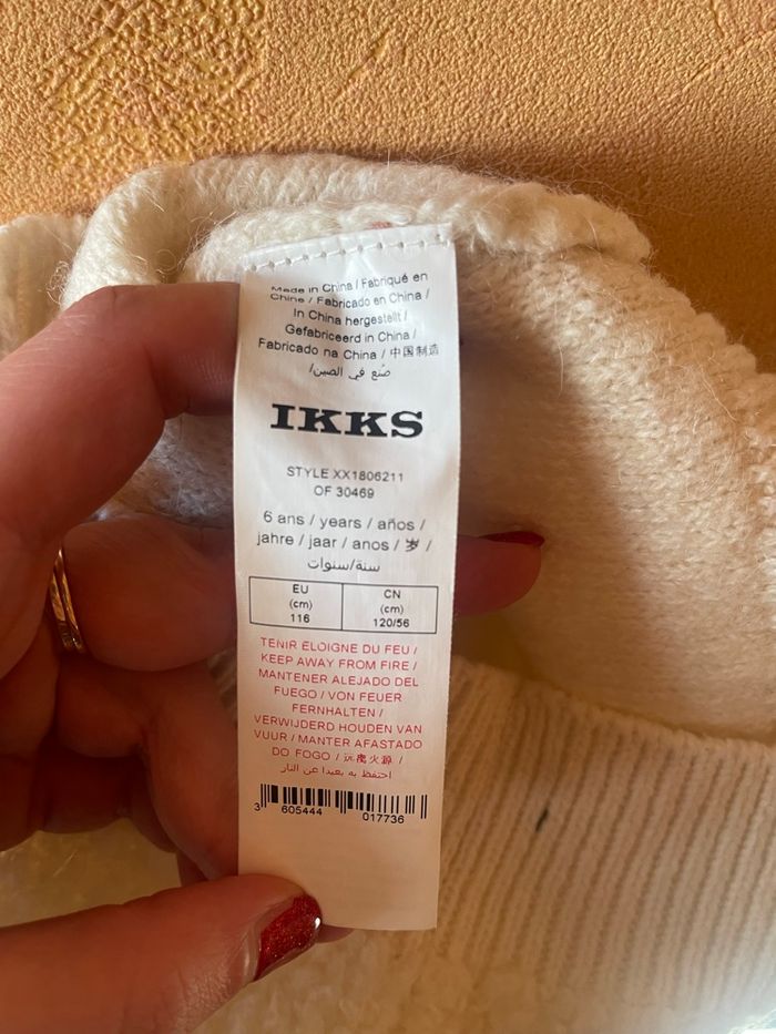 Gilet hivers IKKS T. 6 ans laine - photo numéro 4