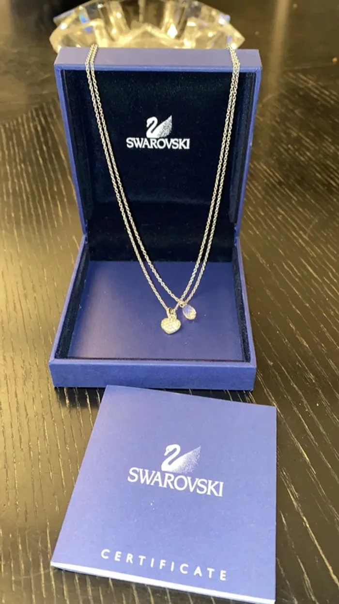 Double collier-pendentif Swarovski