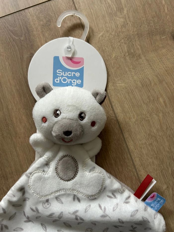 Doudou plat ours sucre d’orge - photo numéro 3