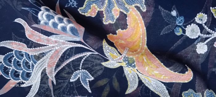 Blouse en voile motif floral coloré marine femme XXL janis & john - photo numéro 17