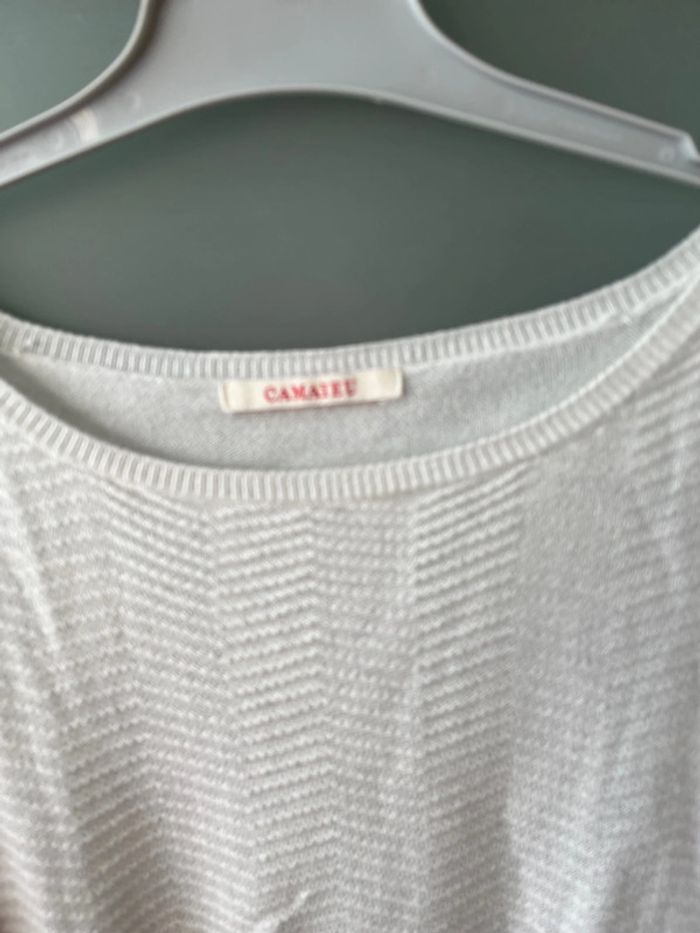 Pull léger blanc - photo numéro 3