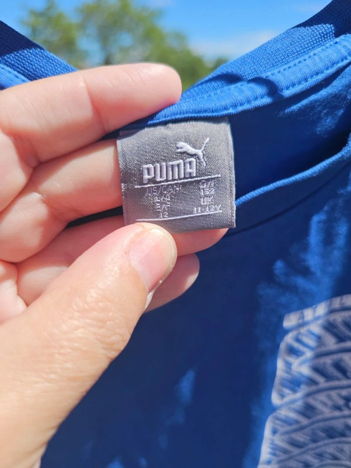 TEE shirt puma  12 ans garçon bleu - photo numéro 4