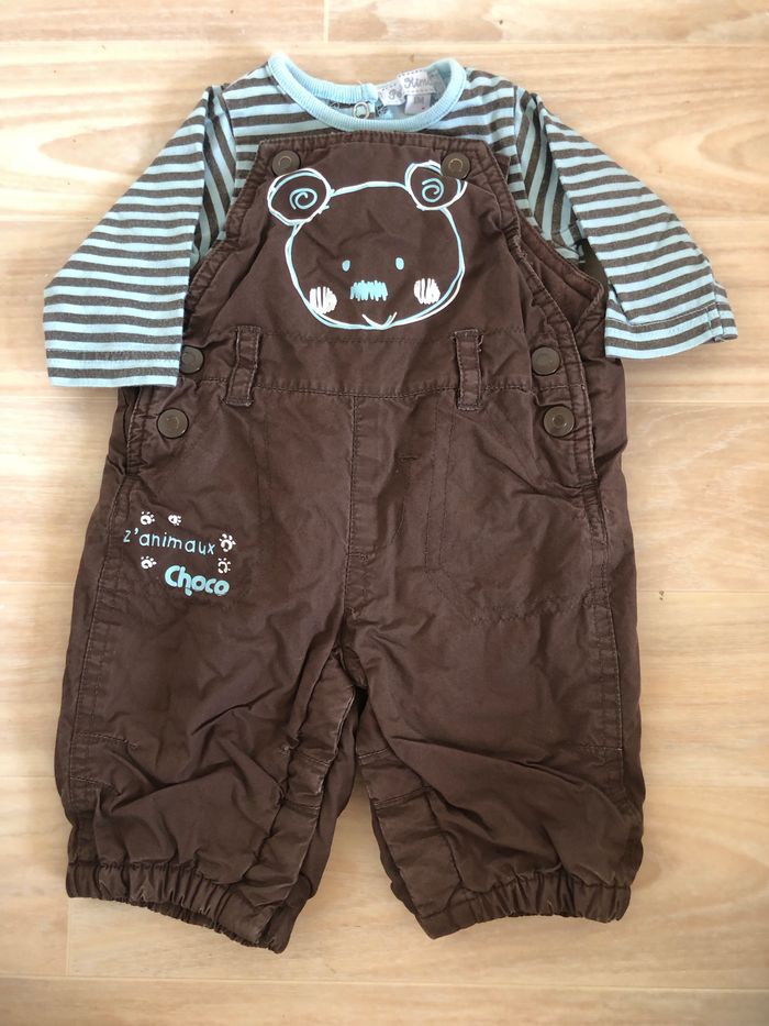 Ensemble salopette hiver & T-shirt manches longues