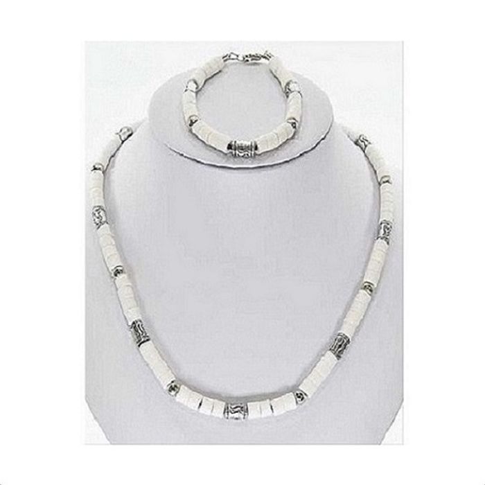 Parure Collier + Bracelet Homme