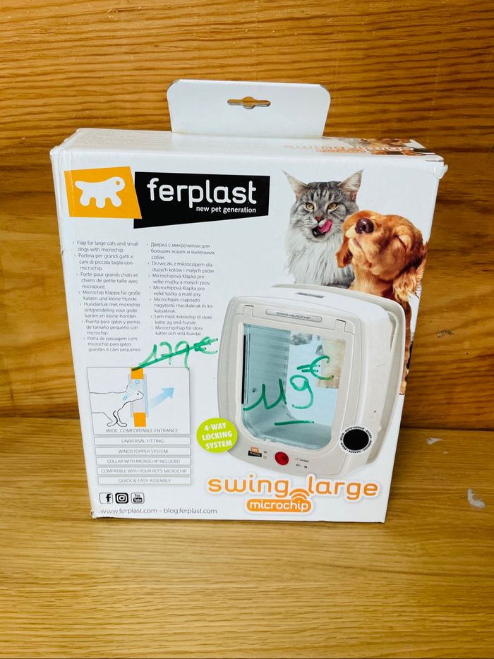 Ferplast porté pour grand chats et chiens de petite taille avec micropuce