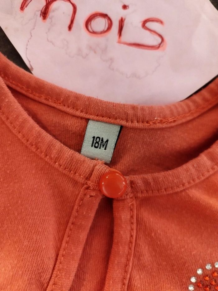 Gilet boléro orange 18 mois - photo numéro 3