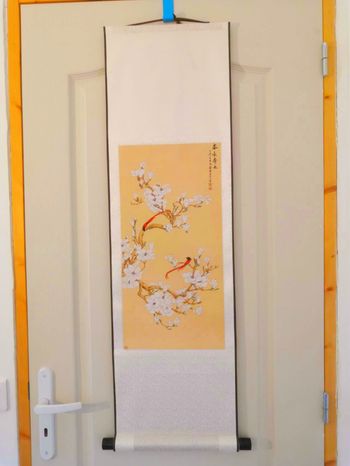 Tableau Peinture chinoise oiseaux et fleur