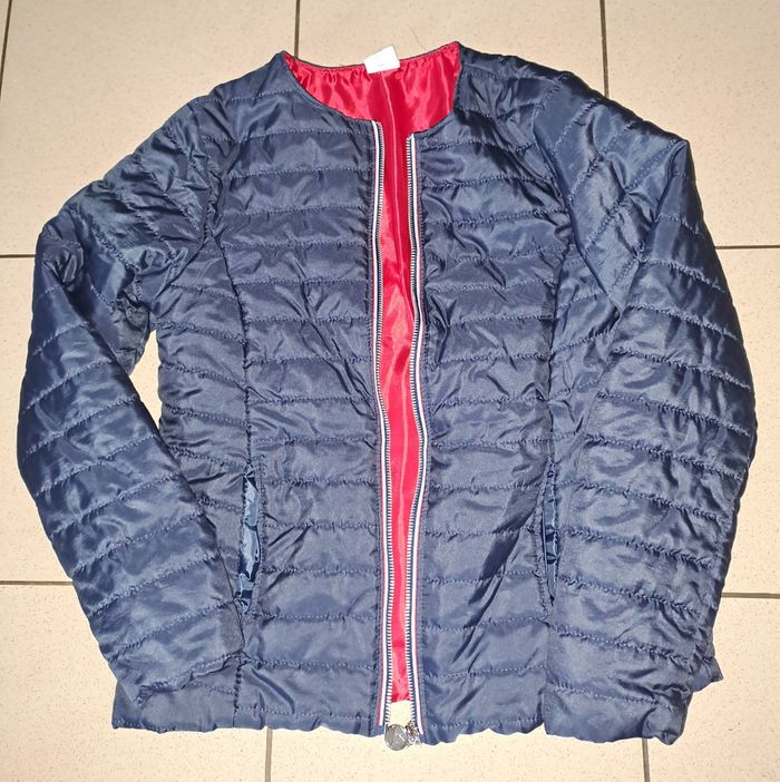 Doudoune fine femme Vent Nautic – Taille S – Marine/Rouge