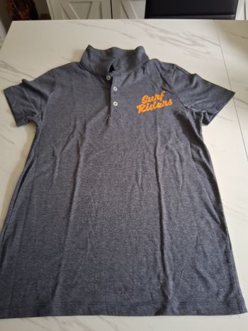 Polo bleu gris " t- 11-12 ans" tex