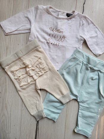 Ensemble douceur 3 pièces bébé fille 3mois