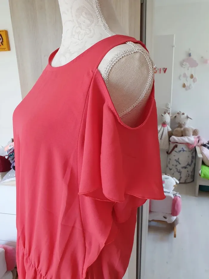 Robe rose corail noa B taille 42 XL - photo numéro 3