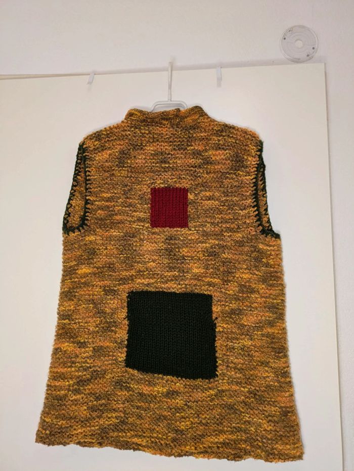 Grand pull sans manches fait main XL - photo numéro 5