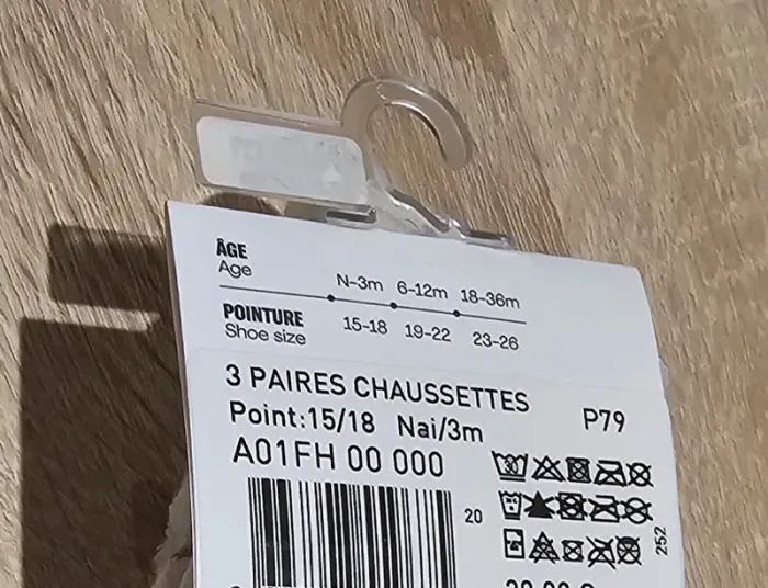 Lot de 3 paires de chaussettes Petit Bateau – T. 15-18 - photo numéro 5