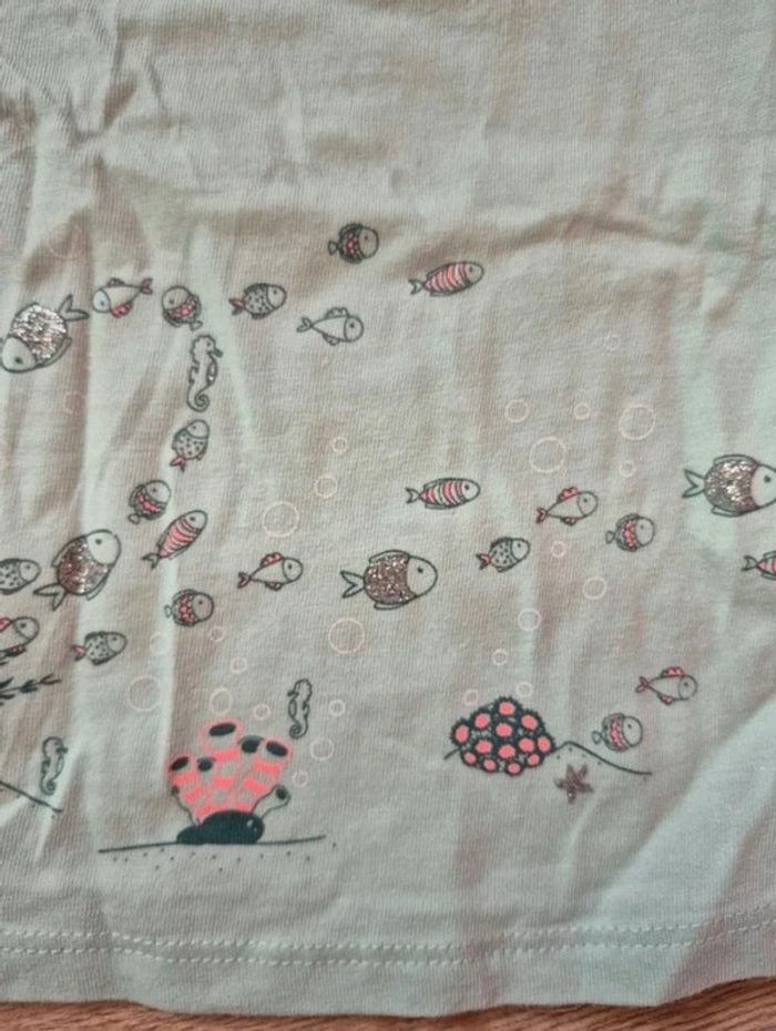 Ensemble Tee-shirt manche courte poisson et Short bloomer - photo numéro 7