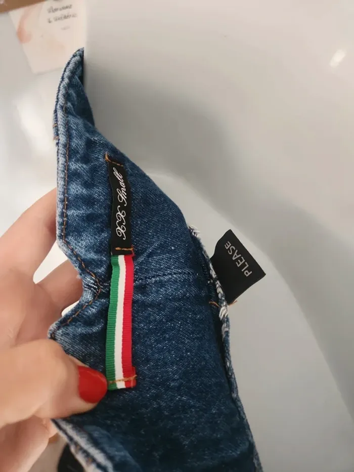 Jupe en jean taille haute Please taille XS/S - photo numéro 9