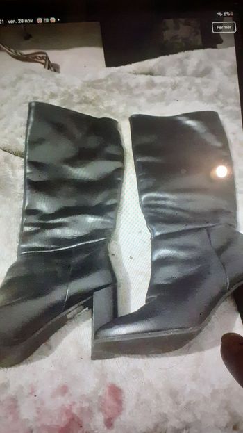 Botte en cuir femme  41 mode romanz  talon 8.5cm