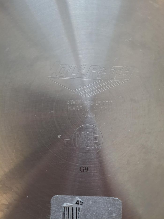 Poêle professionnelle en inox Vollrath Miramar 26cm tout feux dont induction - photo numéro 4