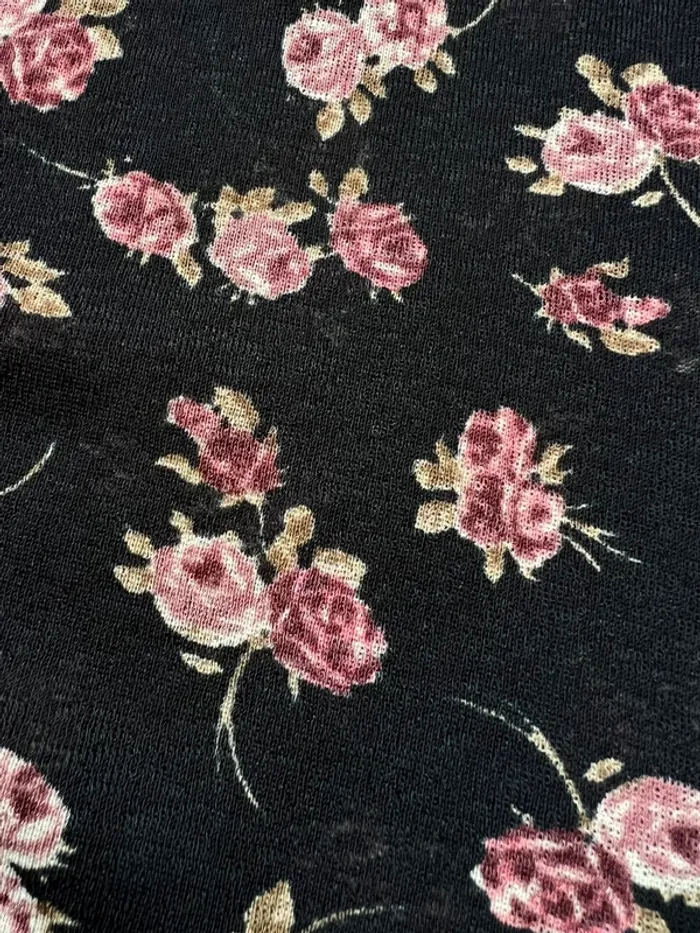 Blouse mesh roses Cottagecore Whimsigoth vintage made in France 🇫🇷 90s - Taille S - photo numéro 4