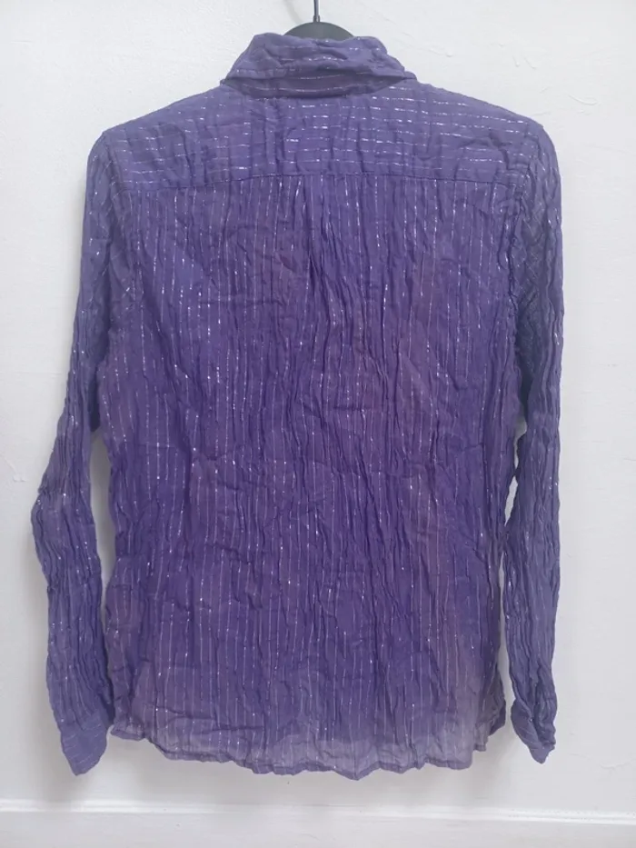Chemise violette légère femme - photo numéro 2