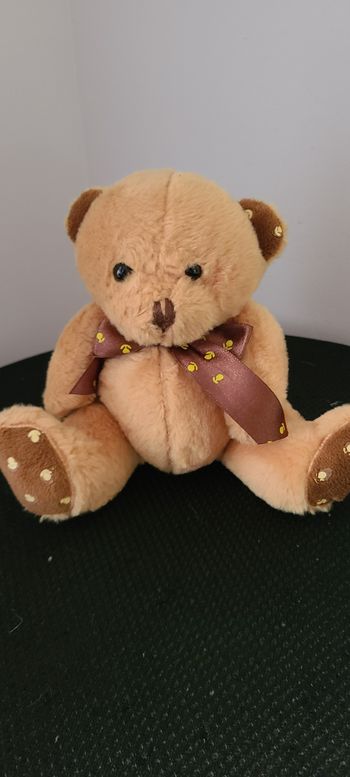 JEMINI - PELUCHE OURS NOEUD 15CM