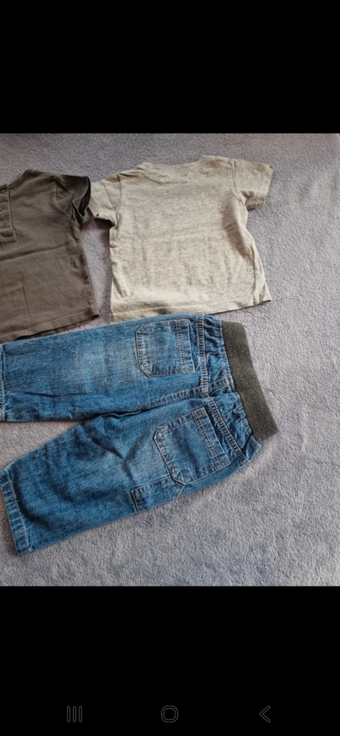 Ensemble jean avec 2 tee-shirt - photo numéro 7