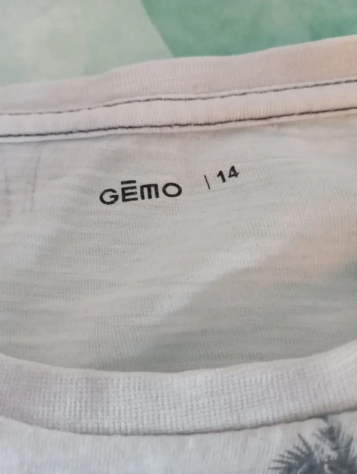 T-Shirt Gemo blanc 14 ans - photo numéro 3
