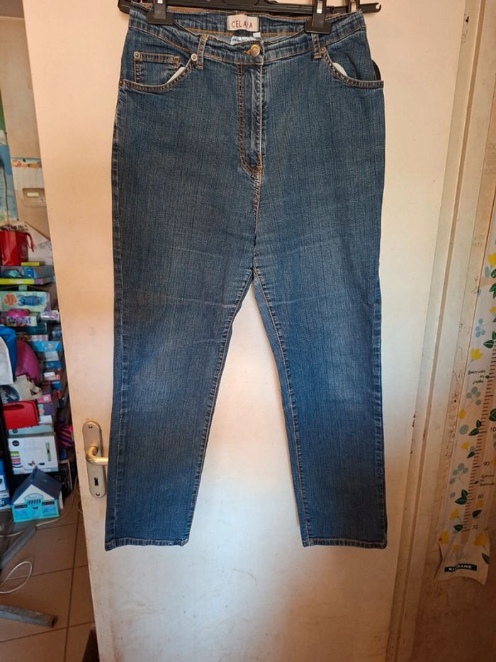 Jeans taille Haute 42