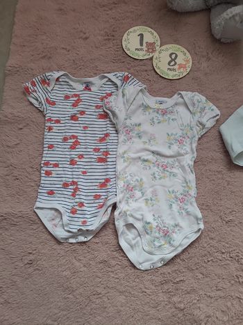 Lot de deux bodies petit bateau 18 mois