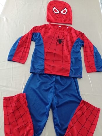 Deguisement spiderman bleu et rouge 6ans