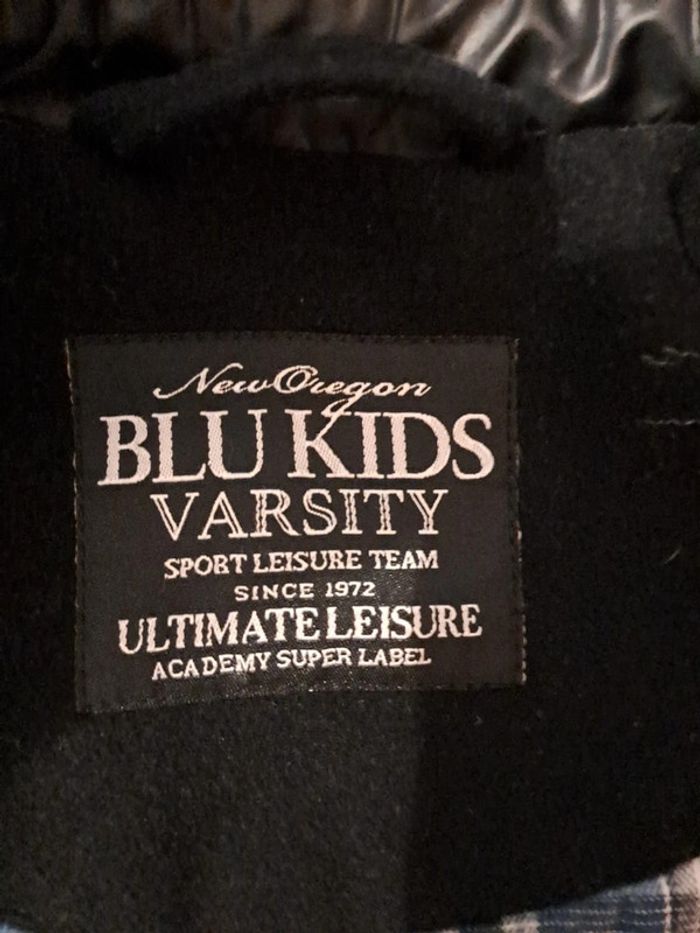 Manteau marine garçon chaud chic habillé tbe un coin col recousu bleu Kids 5-6 ans - photo numéro 4