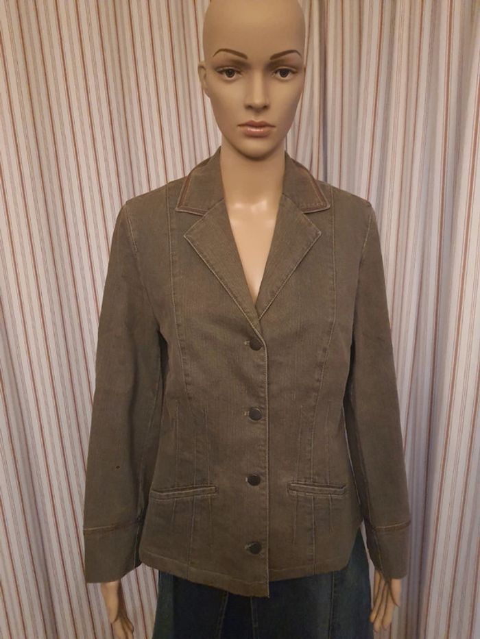 Veste en Jeans noir chiné Mayerline be/fr 38 - photo numéro 2