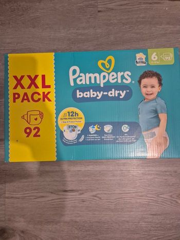 1 carton pampers taille 6