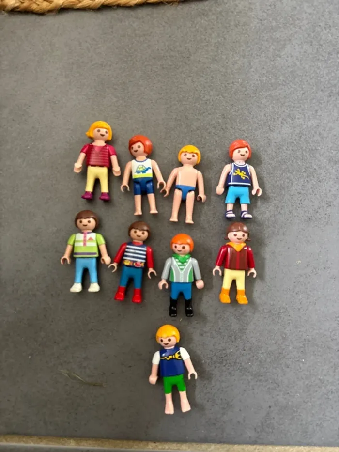Personnages playmobil enfants adulte animaux chevaux, poulain - photo numéro 10