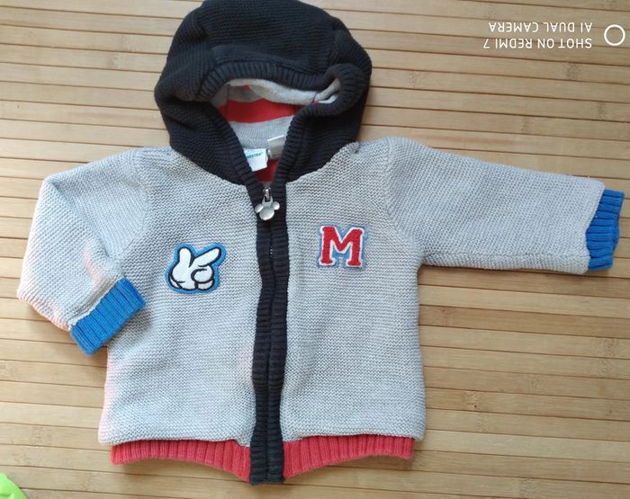 Disney gilet veste maille Mickey capuche