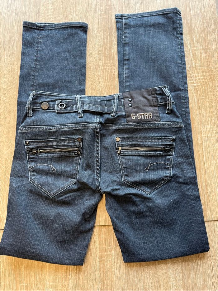 Jean slim bleu marine g-star taille 36 S - photo numéro 4