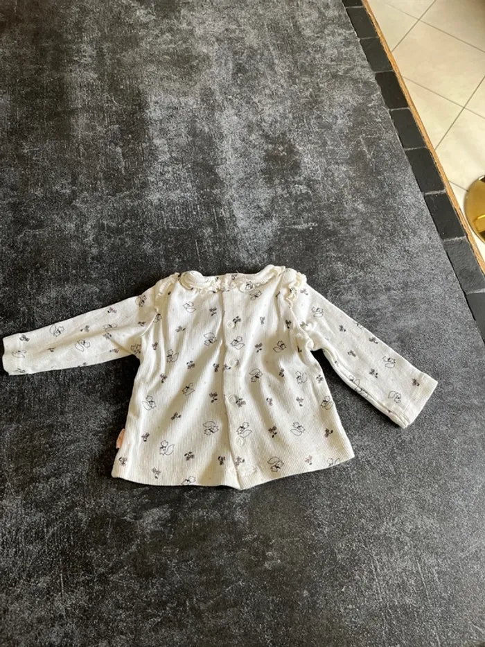 Chemise manches longues beige 3 mois sergent major - photo numéro 4