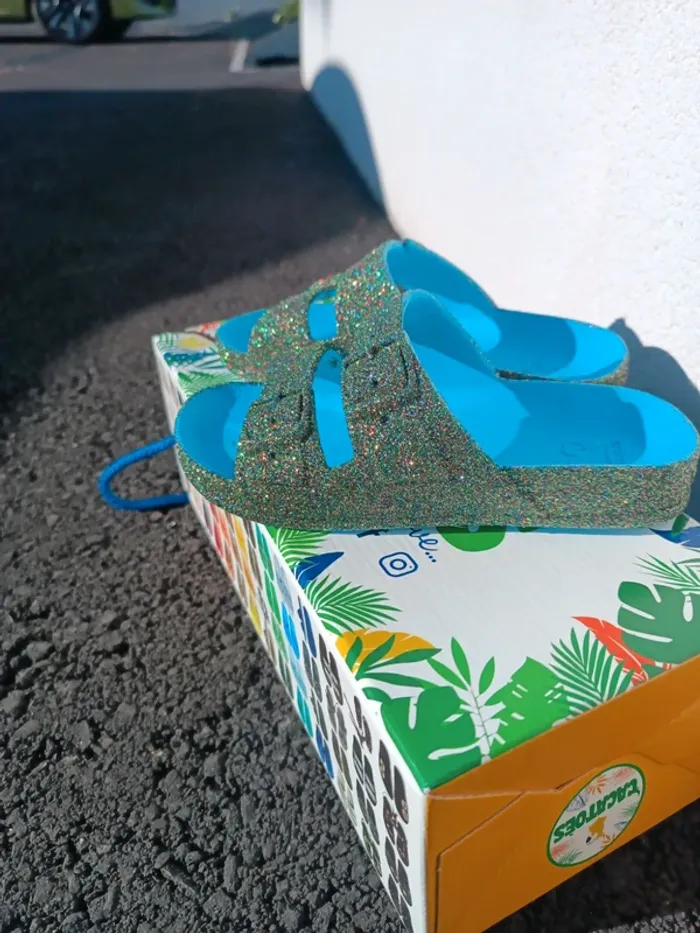 Cacatoès verte paillettes - photo numéro 2