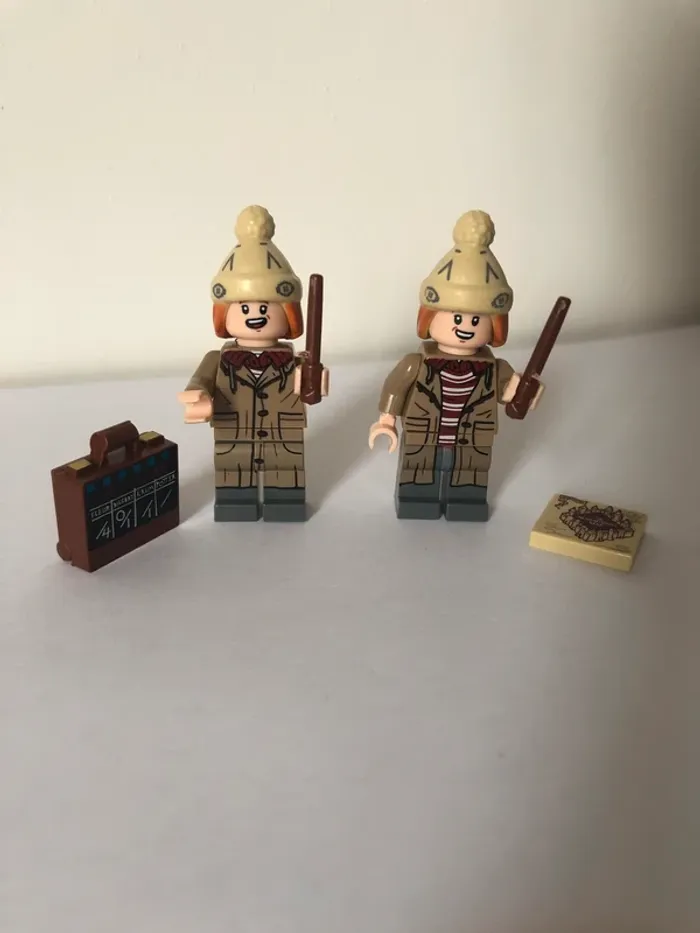 Figurine type lego les frères Weasley . Harry Potter