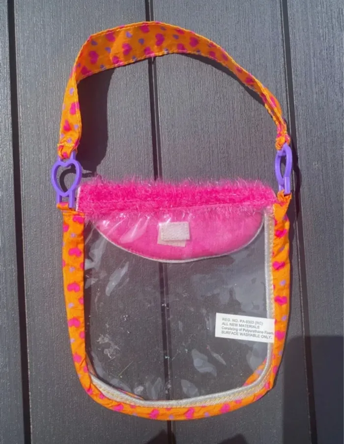 Petit sac rose et transparent - photo numéro 2