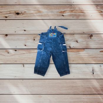 Salopette en jean bébé - 12 mois