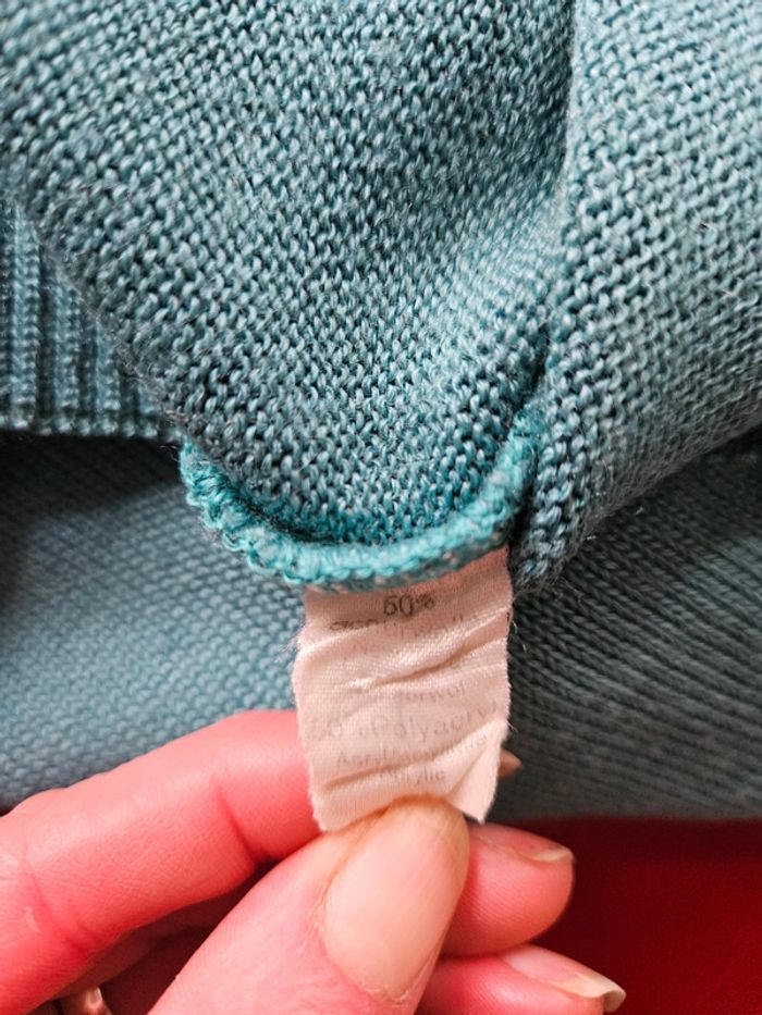 Pull vert turquoise - photo numéro 4