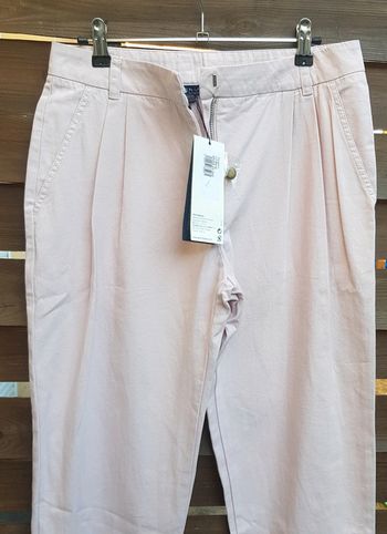 Pantalon chino à pince en coton