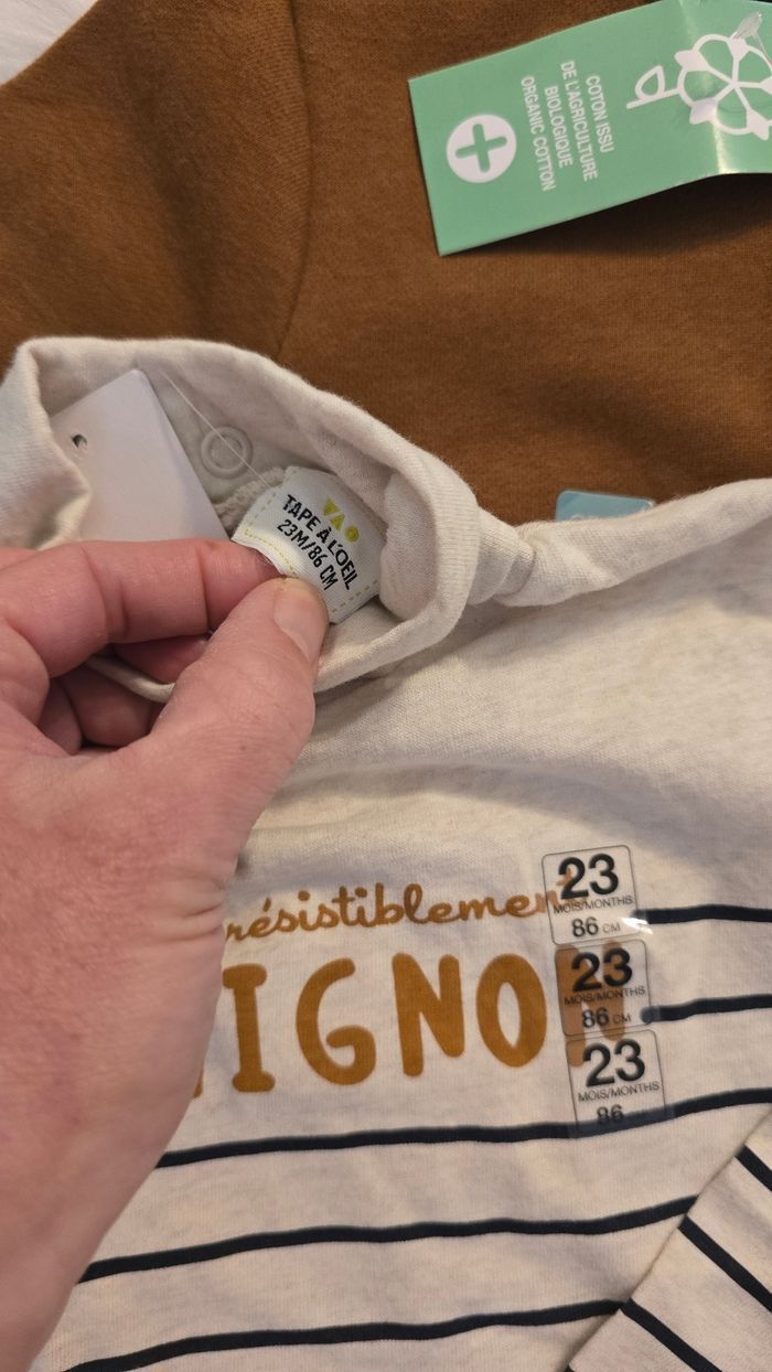 NEUFS (NON PORTÉS)🥰🤩🏷👍 sweat et sous pull 23 mois garçon🏷🥰🤩😍💙 - photo numéro 6
