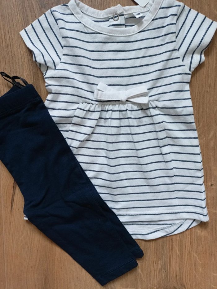 Ensemble été fille tee-shirt et legging - photo numéro 2